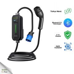 ŞarjZen Power Zen 2 - 7.4 kW  Taşınabilir Araç Şarj Cihazı (Wifi+Bluetooth+Mobil Uygulama)