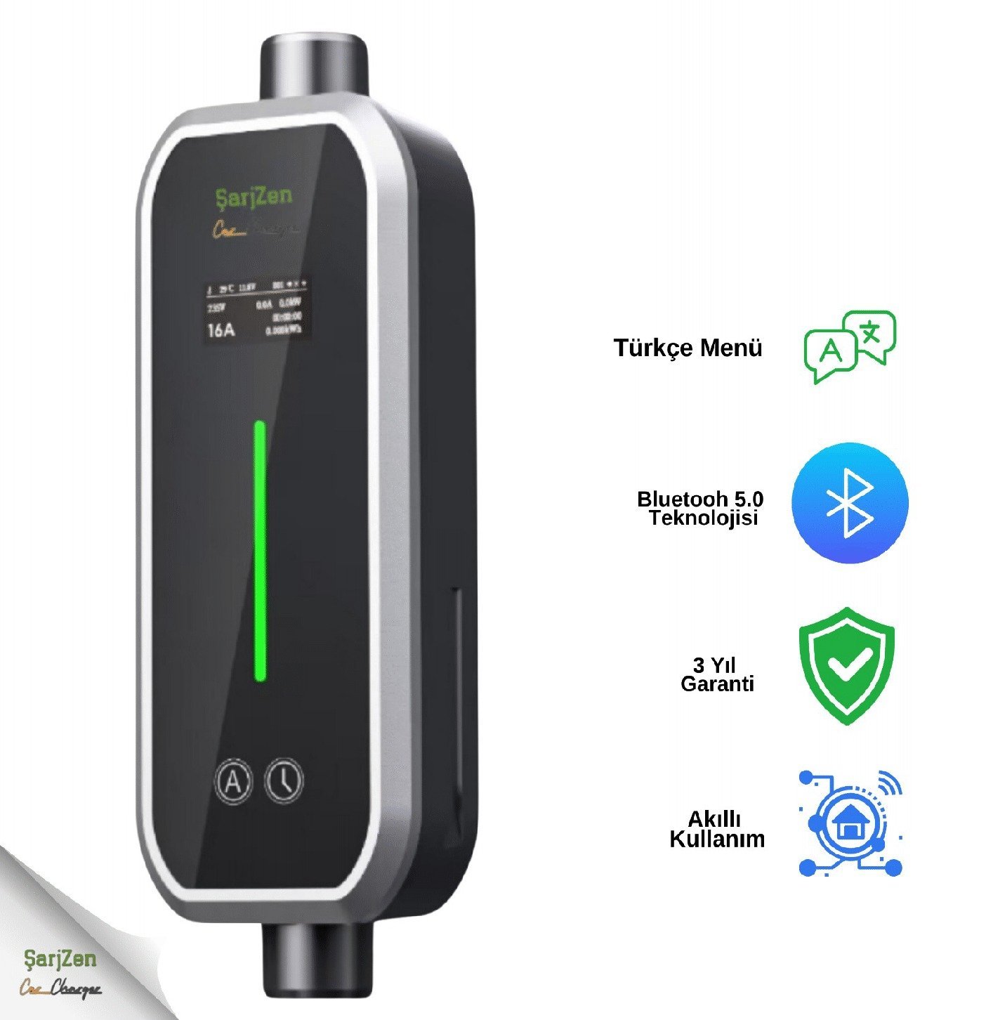 7.4 Kw Taşınabilir Araç Şarj Cihazları